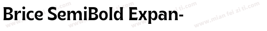 Brice SemiBold Expan字体转换
